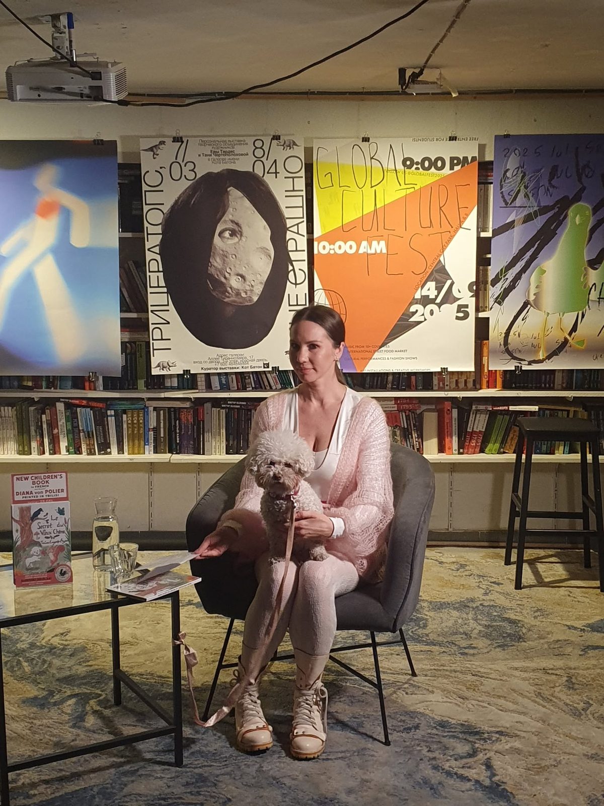 Book presentation in a Tbilisi bookshop